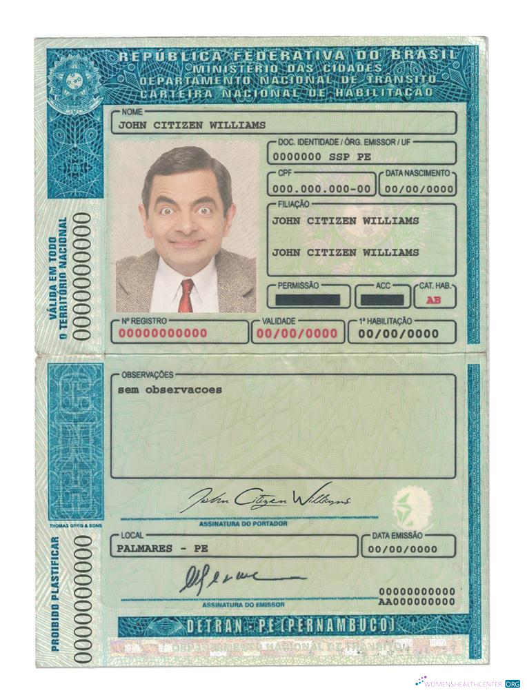 download Brazil (Detran Pe, Pernambuco) driving license